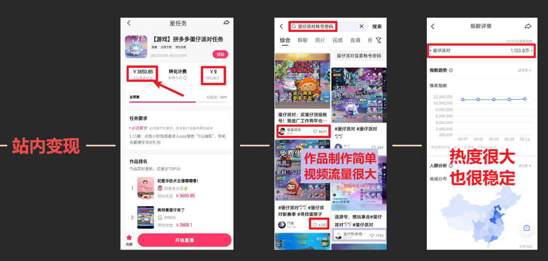 蛋仔派对玩法.学会日入三千.磁力巨星跟游戏发行人都能做 第3张 蛋仔派对玩法.学会日入三千.磁力巨星跟游戏发行人都能做 第3张